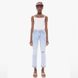 ‼️RARE‼️🎸MOTHER🎸🔥NWT🔥 THE RASCAL ANKLE UNDONE HEM in VACATION TEMPTATION—size 28